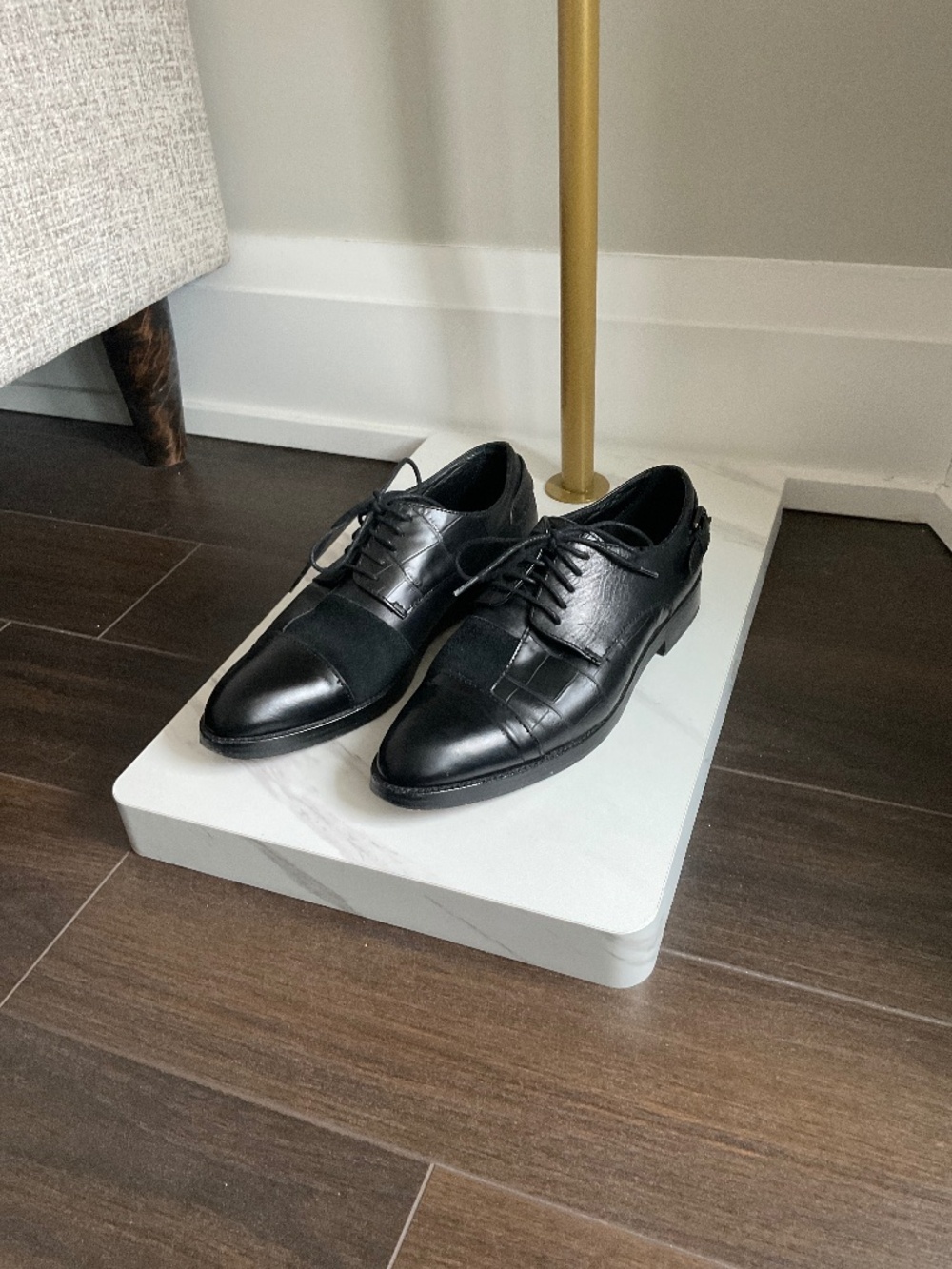 COACH Waverly Patchwork Oxford Leather Shoes